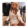 Design Office Suits for Ladies with Belt with Belt Printing Elegant Blazer Woman