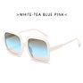 Design Sunglasses Women Flat Top Square Luxury Sun Glasses Vintage Uv400 Sunglass Shades Eyewear Oculos De Sol