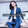 Direct Sell Simple Pant Suit 2 Piece Suit Set for Women Blazer and Trouser Office Lady Style