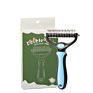 Double Sided Pet Knot Comb Metal Rake Dematting Comb for Cats and Dogs