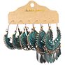 Dream Catcher Love Heart Shaped Aesthetics Accessory Sea Shell Pendant Beads Hook Earrings Frange Fine Jewelry Boucle D'oreille