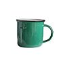 Eco-Friendly Bone Solid Color Glaze Ceramic Mug Drinkware Camping Coffee Enamel Mug Cup