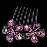 Elegant Double Flower Comb Hairpin Women Hair Clip Accessories Clips Hair