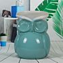 Elephant or Owl Animal Shaped Ceramic Flower Stand/Shoe Changing/Dressing Drum Stool Living Room/Bedroom/Entrance Modern Stooln