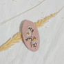 Embroidery Floral Leaf Snap Hair Clip Oval Square Fabric Sweet Retro Flower Hairpin Side Hair Clip Bb Clip for Women Girls