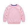 Embroidery Multiple Color Long Sleeves Cotton Plain Kids Baby Sweet Shirt Hoodie Children's Sweater