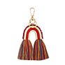 Etsy Handmade Mamcrame Bag Charms Boho Rainbow Macrame Keychain