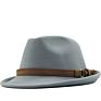 Wide Brim Wool Felt Fedora Hat