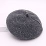 Fall Dome Knit Beret Shiny Sequins Sweet Lovely Wool Hat Women Outdoor Garment Accessory