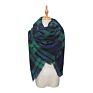 Fall Thick Tartan Scarf Oversized Blanket Soft Warm Shawl Classic Plaid for Women