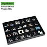 Fashionable Black Pu Frame Jewellery Tray Display for Jewelry Shop Home Use Accessories Storage like Earrings Rings Watches Etc.