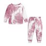 Fashionable Tie Dye Clothes Sets Children Girls Long Sleeve Clothing Kids Pajamas Set