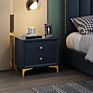 Faux Leather Upholstered Modern Nightstand Bedside Tables for Bedroom