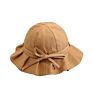 Female Cute Bow Art Hat Fisherman Hat Spring and Sunscreen Sun Hat