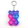 Fidget Toy Decompression Pressing Toy Silicone Base Multi Designs anti Stress Keychain Accessories