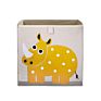 Foldable Grey Cute Children Baby Toy Storage Cube Chest Box Large Decorative Storage Bin with Logo