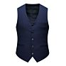 Formal Mens Vest Elegant Solid Color plus Size Suit Vest