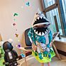 Formaldehyde Free Soft Cartoons Dinosaur Shark Swimwear Cover up Boy Kids Hooded Beach Wear Cape Bath Towel with Hat