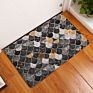 Geometry Pattern Cobblestone Door Mat Marble Semicircle Shiny Front Door Rugs Gold Powder Zigzag Homeware Diamond Large Sponge