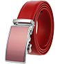 Gina Free Logo Men's Real Leather Ratchet Dress Belt with Automatic Buckle