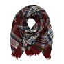 Girls Boys Warm Tassels Plaid Scarf Ski Wrap Shawls for Children