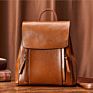 Girls Female Youth Genuine Leather Women Backpack