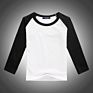 Girls Raglan Long Sleeve Baseball Tee Shirts Kids Blank Raglan Cotton Tees