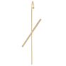 Gold Plated Copper Zircon Pearl Needle Leaves Hook Earjewelry Lightning Cuff Earrings Ear Wrap Crawlers