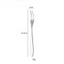 Gold/Silver 2-Tine Appetizer Dessert Forks Salad Cake Cocktail Tasting Forks and Knife Tableware for Party Banquet Birthday Wed