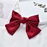 Hair Barrette Girls Satin Fabric Multi Color Hair Bow with Clip