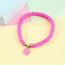 Handmade Colourful Smile Face Bracelets Polymer Clay Beads for Bracelet for Girls
