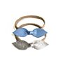 Handmade Leather Knot Bows Baby Girl Headbands Soft Baby Nylon Headbands