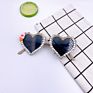 Heat Sun Glasses Children Designer Trend Heart Diamond Frame Uv400 Sunglasses for Kids