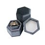 Hexagon Velvet Jewelry Ring Boxes