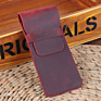 School pen bag genuine leather pencil case protective bag