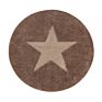 High Stars Pattern Soft Bathroom Carpets Water Absorbent round Doormat Shower Mats for Home Living