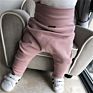 High Waist Baby Girls Big Pp Pants Autumn plus Plush Children Boys Infant Harem Pants Leggings