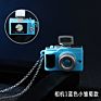 Hip Hop Flash Resin Camera Choker Necklace Vintage Illuminated Small Camera Pendant Necklace for Men Women