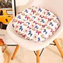 Home Decoration Design Printing round Linen Seat Cushion Office Sofa Cartoon Pillow