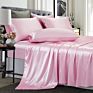 Home Textile Luxury Satin Sheet Sets - Extra Deep Pocket Sheet Sets Moisture Wicking, 4 Pieces Sheet Set