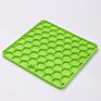 Honeycomb Design Dog Lick Pad Portable Silicone Slow Feeder Dog Lick Mat