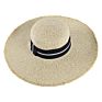 Ht-422 Elegant Lady Wide Brim Beach Straw Fedora Hat Manufacturers Temperament Floppy Cotton Women Straw Bucket Hat