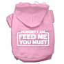 Hungry I Am Screen Print Pet Hoodies