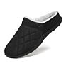 Indoor Outdoor Fluffy Slip-On Slippers for Men Anti-Skid Men House Slippers Faux Fur Collar Waterproof