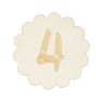 Infant Memory Card Flower Fridge Wooden Craft Laser Engraving Monthly Milestone Card