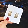 Jewelry 925 Silver Needle Korean East Gate Geometric round Earrings Temperament Cat's Eye Stone Earrings Ins Net Red Simple For