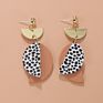 Juhu Indian Earrings Bohemian Jewelry Acrylic Cow Colorful Clay Cute Resin Earings for Women Earring
