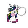 Keychain Cute Rainbow Unicorn Cartoon Key Holder Key Rings Gift for Girl Women Bag Pendant Accessories Jewelry