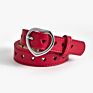 Kids Faux Leather Belt Children Heart Hollow Carved Cute Belts