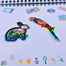 custom sticker sheet chrome